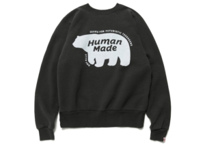 Human Made Raglan Crew Neck Sweatshirt Zwart