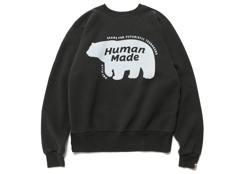 Human Made Raglan Crew Neck Sweatshirt Zwart