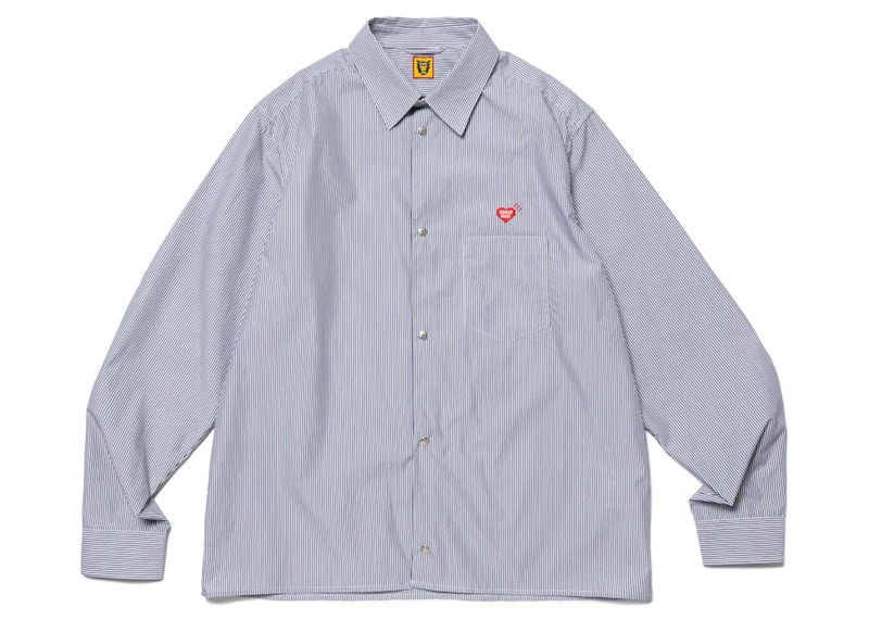 Human Made Snap Button L/S Shirt Zwart