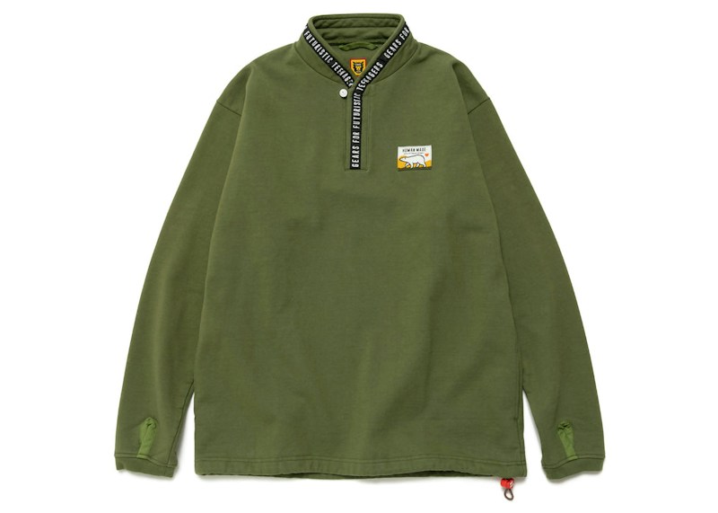 Human Made Stand Collar Sweatshirt Groen