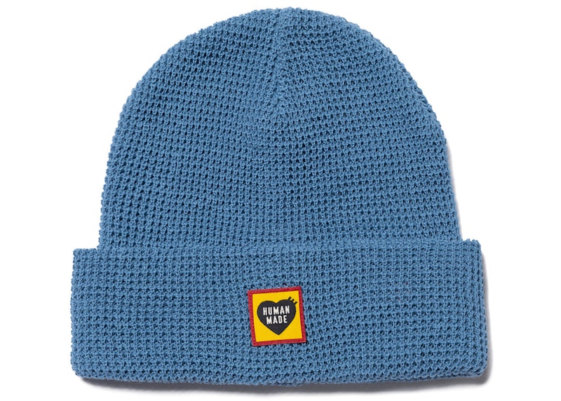 Human Made Waffle Beanie Blauw