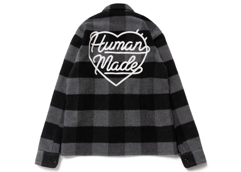 Human Made Wool Overshirt Zwart