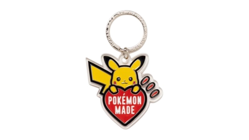 Human Made x Pokemon Made Pikachu Keyring Rood