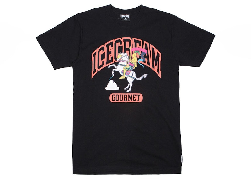 Ice Collegiate Tee Zwart
