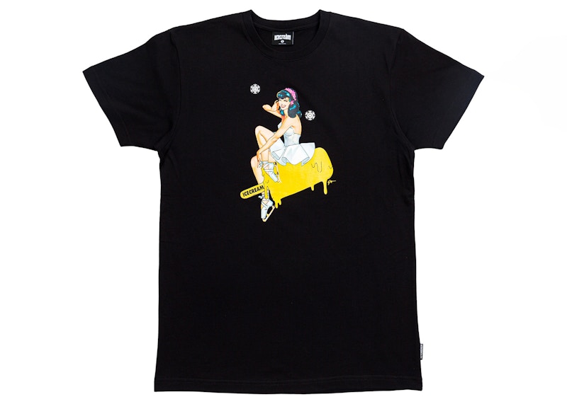 Ice Figure Tee Zwart