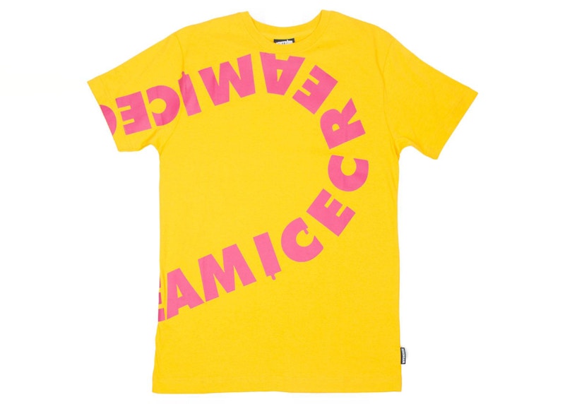 Ice Flavors Tee Geel