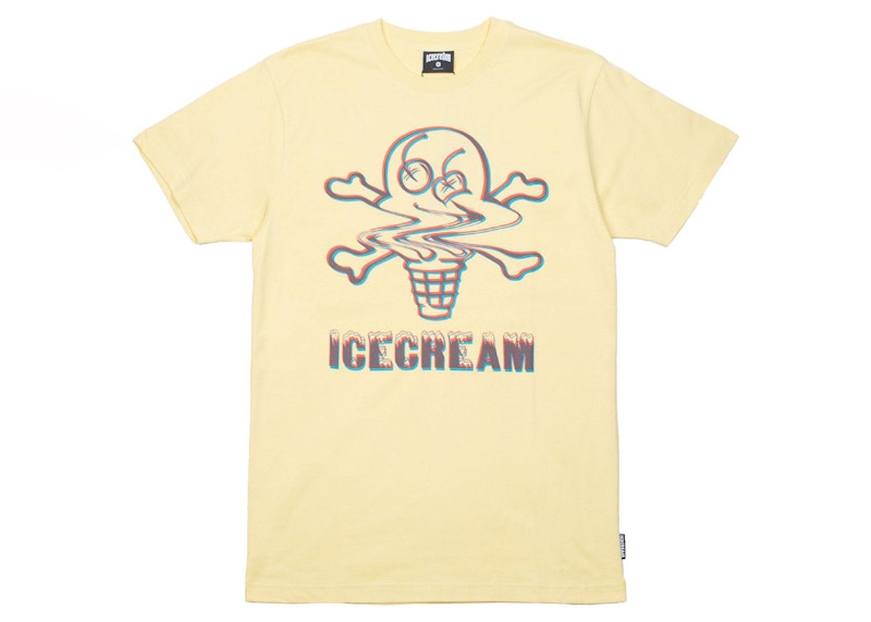 Ice Swirl Tee Geel