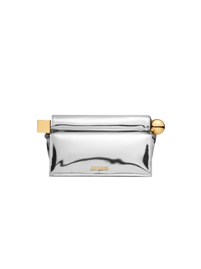 Jacquemus La Pochette Rond Carré Zilver