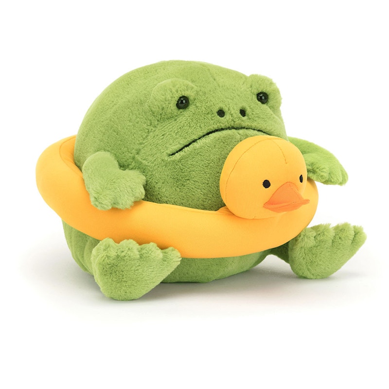 Jellycat Ricky Rain Frog Rubber Ring Plush