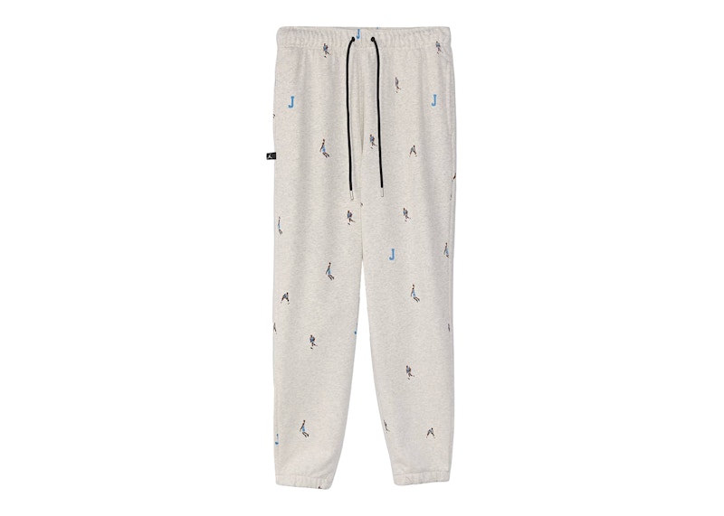 Jordan Essential Print Fleece Pants Oatmeal Heather