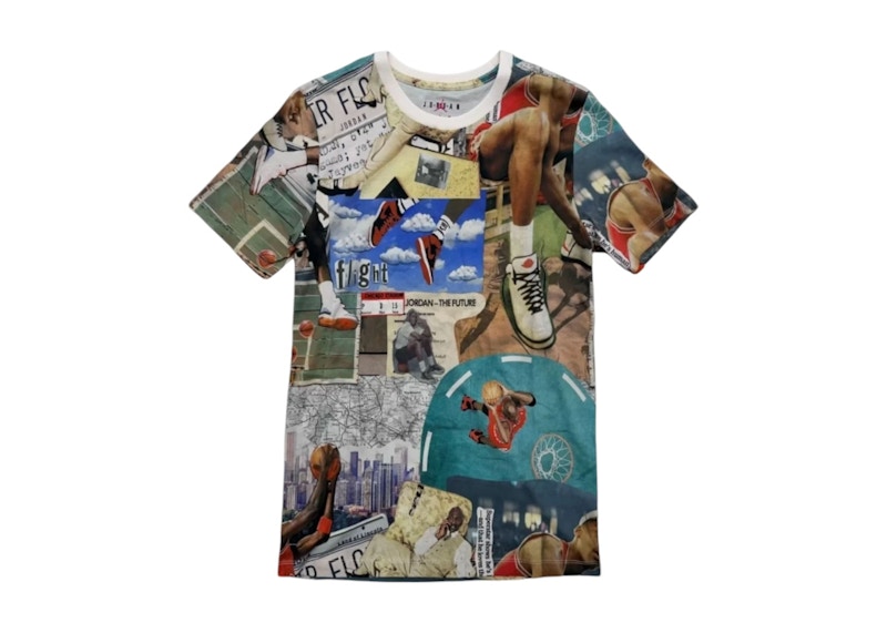 Jordan Flight Essentials AOP Iconic Printed Graphic Tee Wit