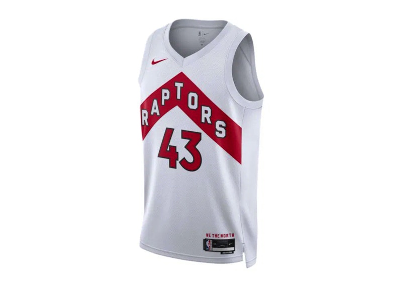 Nike Pascal Siakam Toronto Raptors Dri-Fit Jersey Wit
