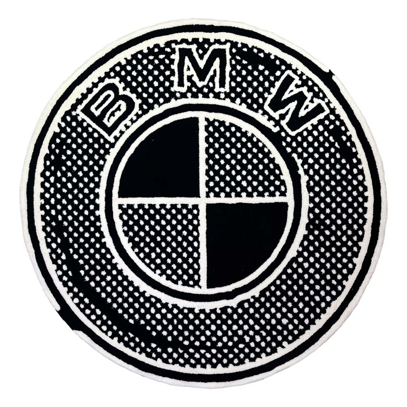 Joshua Vides BMW Logo Halftone 4ft Rug
