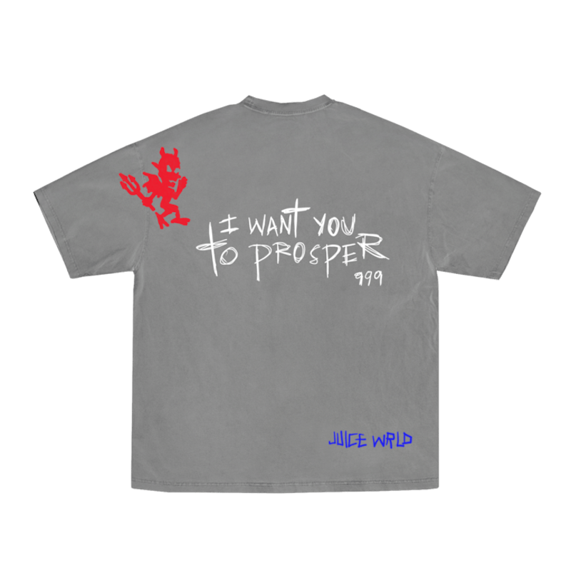 Juice Wrld x The Weeknd Prosper Tee Grijs