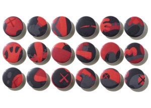 KAWS Tokyo First Button Badges Set