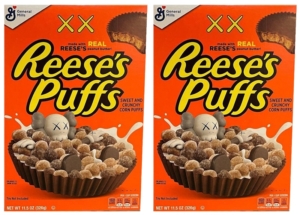 KAWS x Reese’s Puffs Cereal 2x Lot