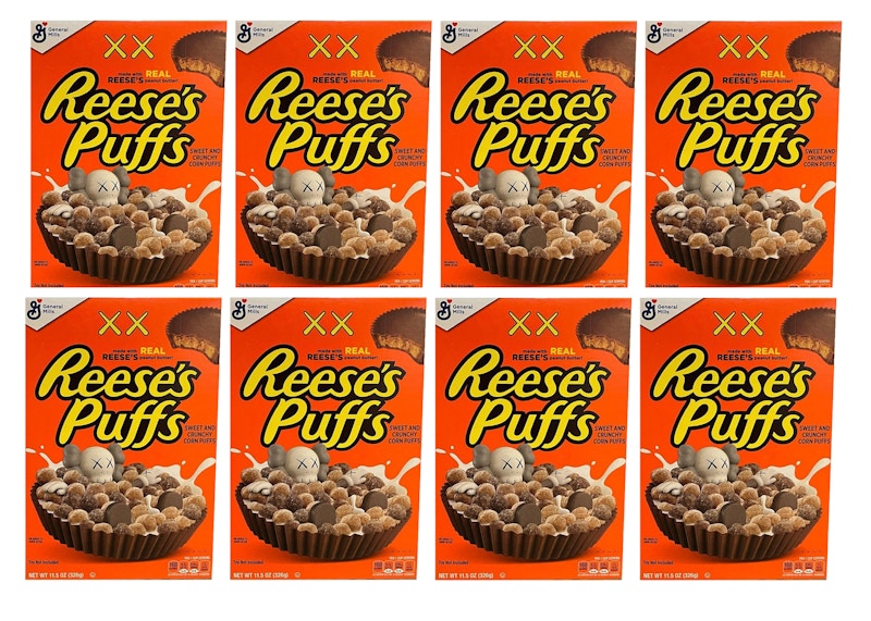 KAWS x Reese’s Puffs Cereal 8x Lot