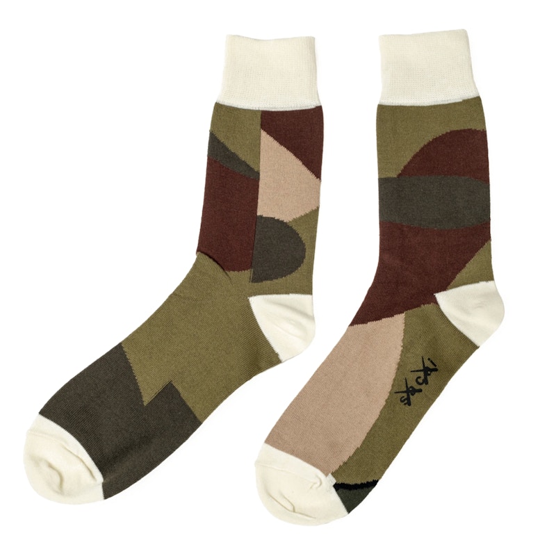 KAWS x Sacai II Socks Groen