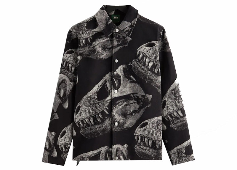 Kith AMNH T-Rex Coaches Jacket Zwart