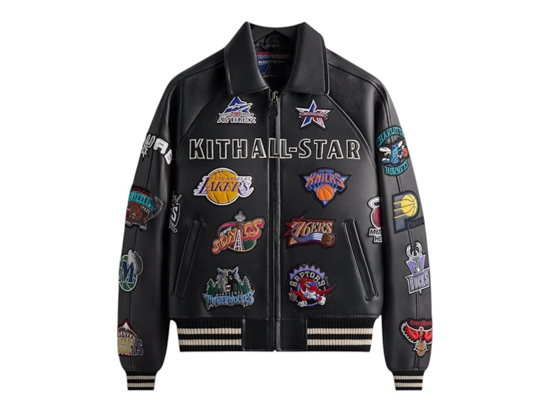 Kith AVIREX NBA All-Star Bomber Jacket Multicolor