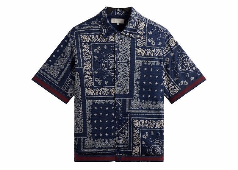 Kith Bandana Mesh Woodpoint Shirt Ink