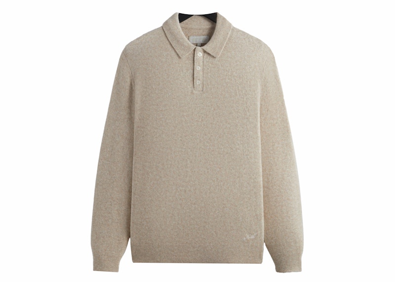 Kith Boucle Harmon Rugby Pullover Sweater Carabiner Heather