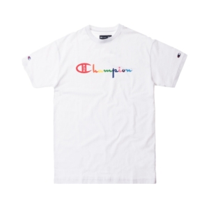 Kith Champion Script Logo Tee Wit