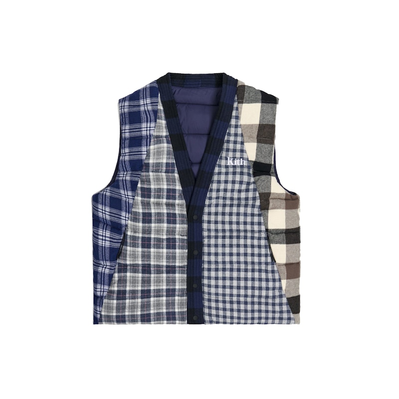 Kith Charlton Reversible Quilted Vest /Multi Multicolor