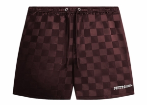 Kith Checkered Satin Collins Short Rave Raven