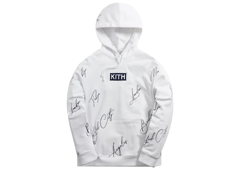 Kith City Script Hoodie Wit