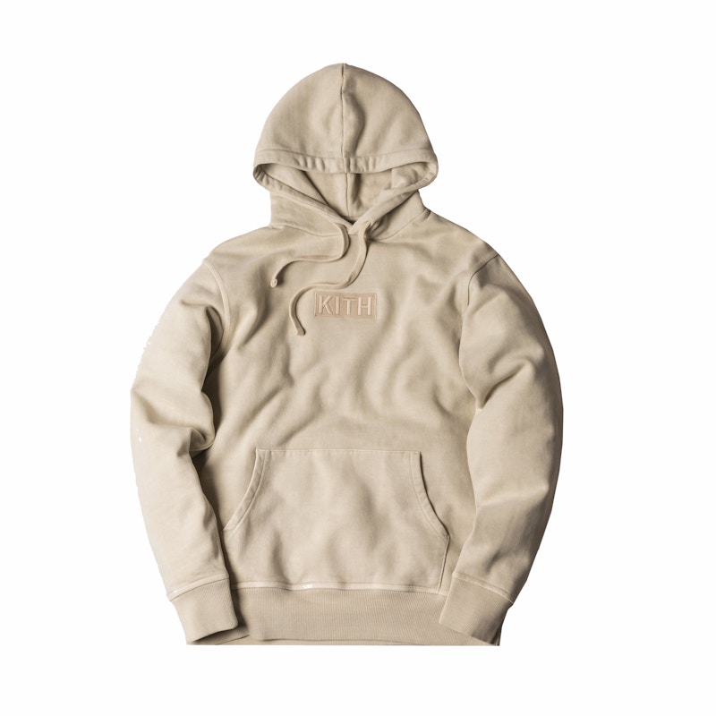 Kith Classic Logo Hoodie Sand Creme