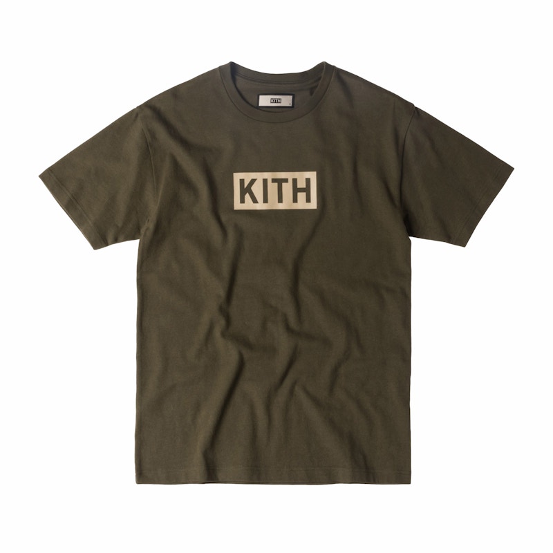 Kith Classic Logo Tee Olijf