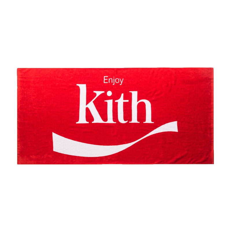 Kith Coca Cola Enjoy Beach Towel Rood