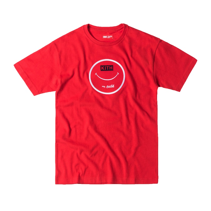 Kith Coca Cola Smile With Coke Tee Rood