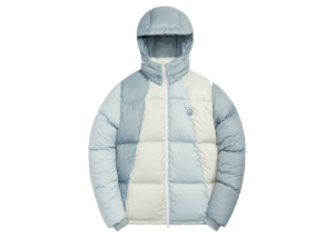 Kith Colorblocked Midi Puffer Mist