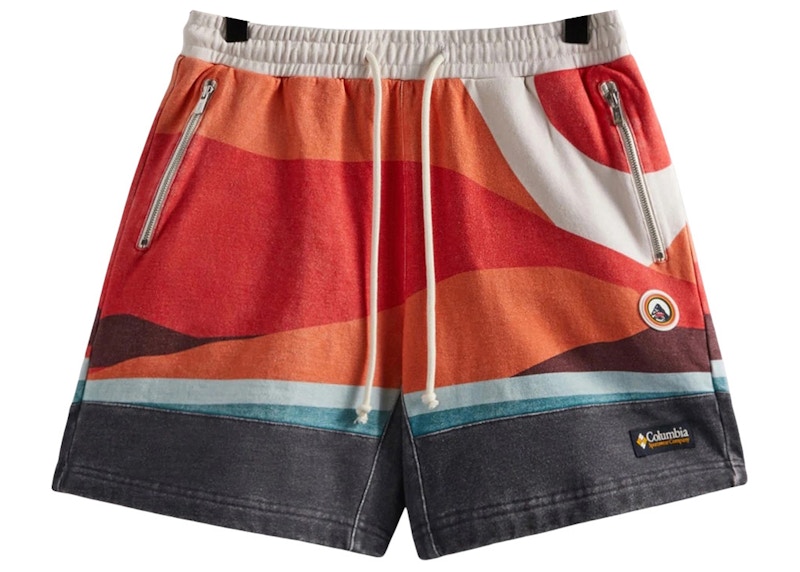 Kith Columbia Fleece Short Hibiscus Rood