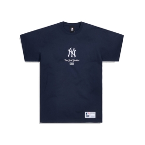 Kith For Major League Baseball New York Yankees Icon Script Box Tee Blauw