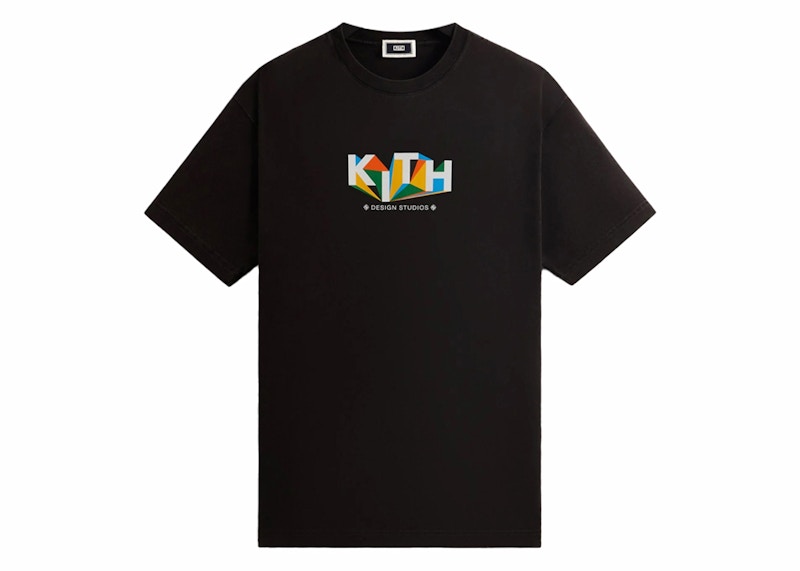 Kith Geometric Tee Zwart
