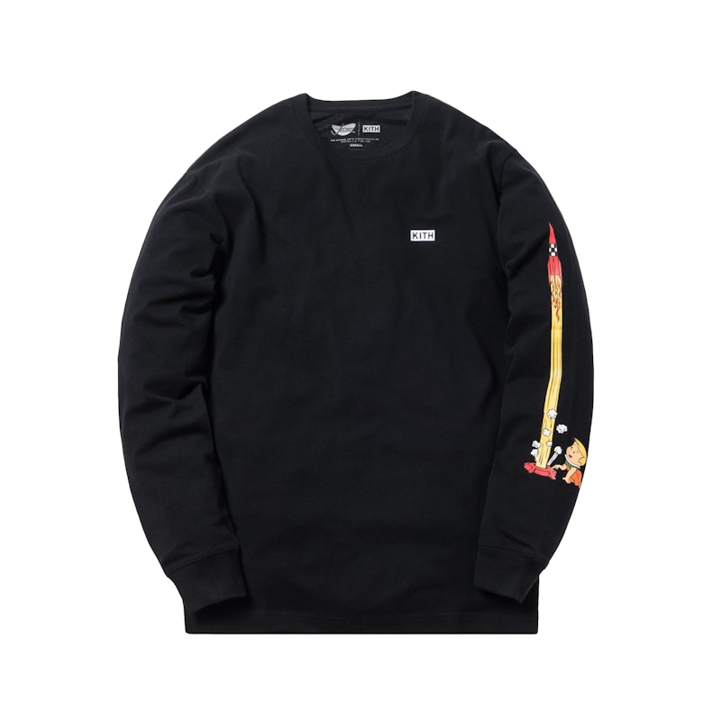 Kith Jetsons Rockets L/ Tee Zwart