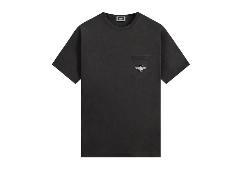 Kith & Kin Wing Logo Pocket Vintage Tee Zwart