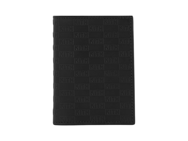 Kith Kithmas Monogram Bi-Fold Wallet Zwart