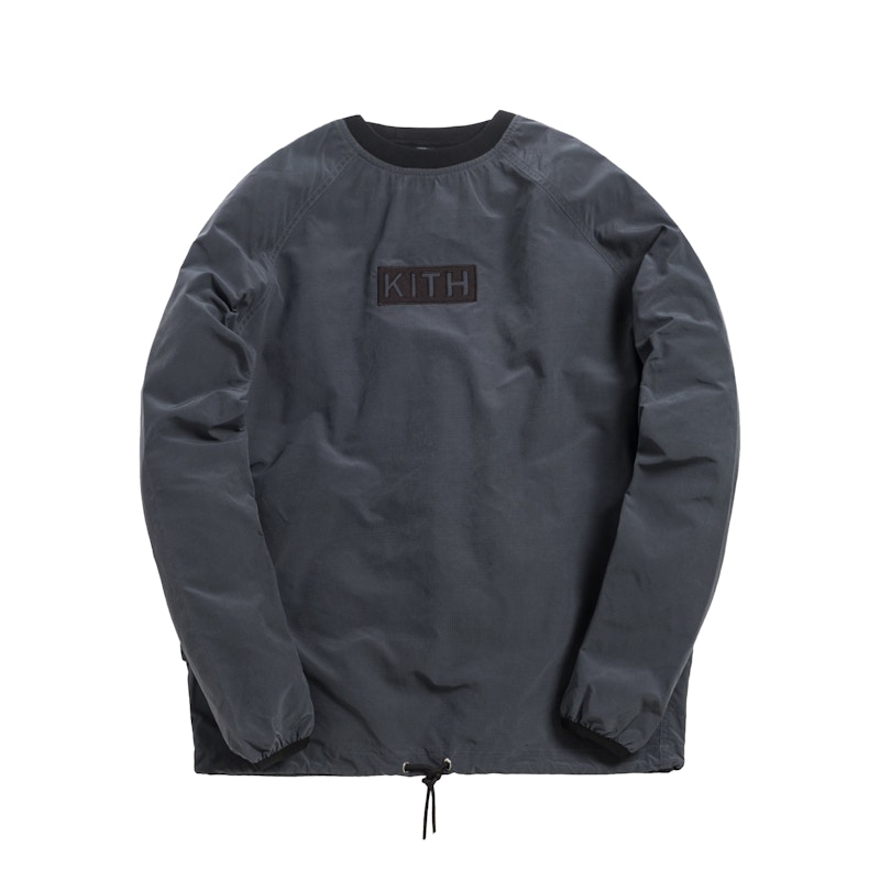 Kith /S Nylon Ripstop Johnson Crewneck Ebony