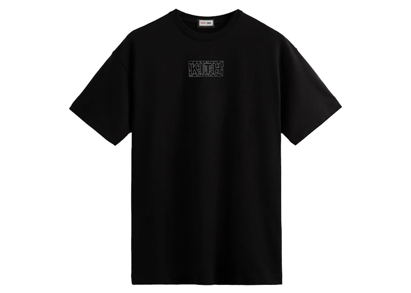 Kith Marvel Spider-Man Web Logo Tee Zwart