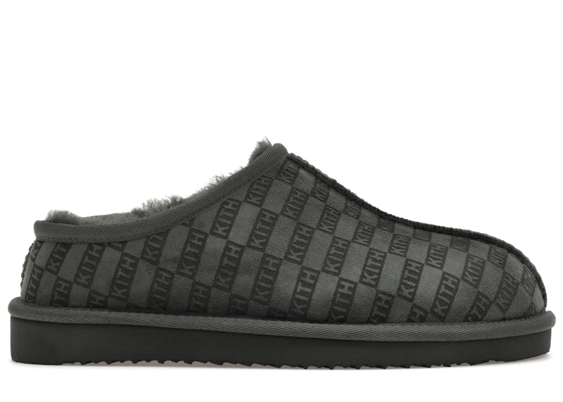Kith Monogram Shearling Slipper Kithmas Stadium Groen
