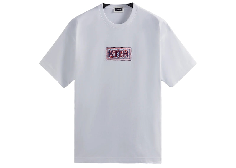 Kith Needlepoint Classic Logo Tee Wit