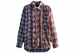 Kith Needles Ribbon Cuts Flannel Shirt Multi Multicolor