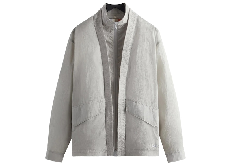 Kith Nylon Fulton Kimono Track Jacket Concrete