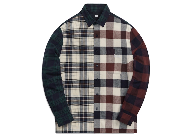 Kith Plaid Mix Ludlow Button Down Saddle