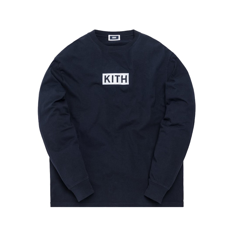 Kith Reflective L/S Tee Night Sky Blauw