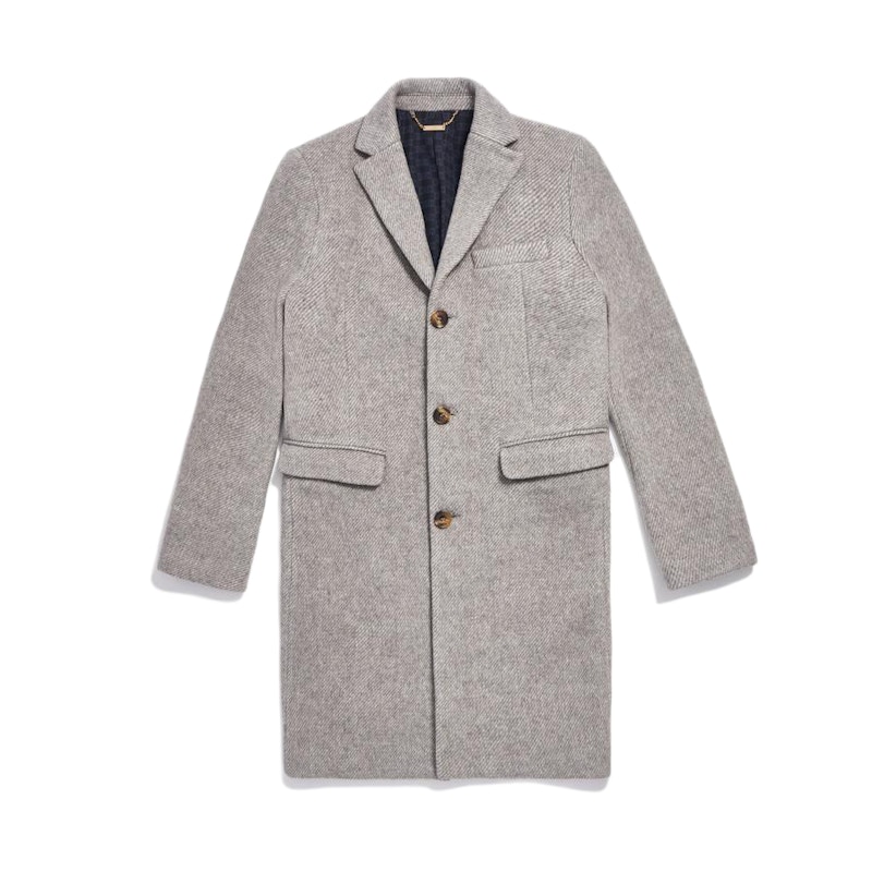 Kith Royce Wool Overcoat Light Grijs